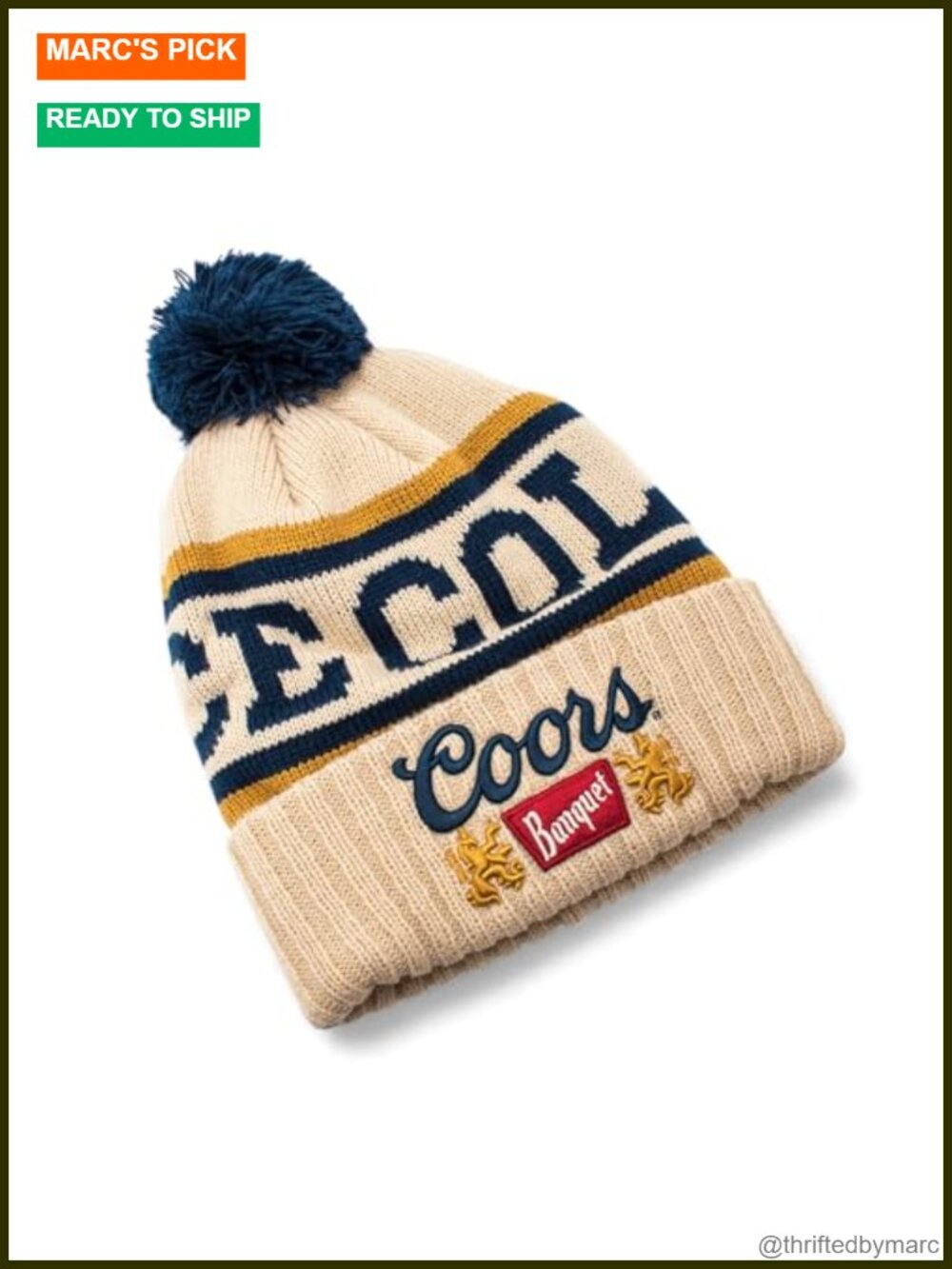 Unisex Acrylic Knit Cuffed Pom Beanie Winter Hat